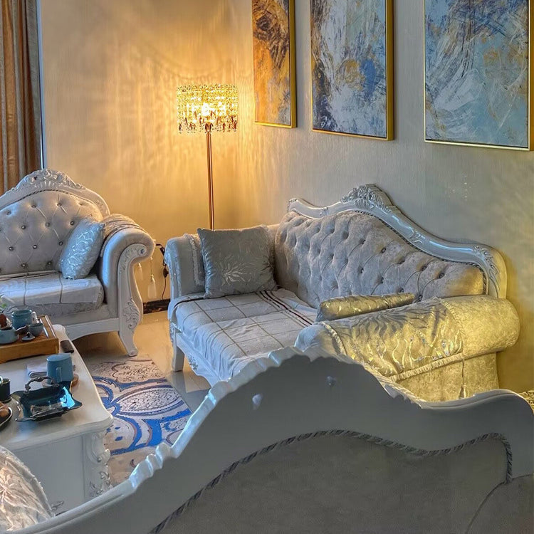 Traditional Luxury Round Crystal Floor Lamp