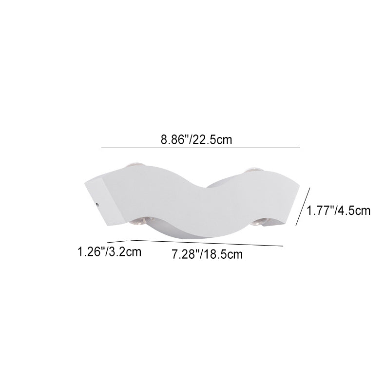 Aluminum Wave Outdoor Light