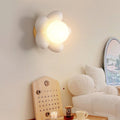 Flower Wood Resin Living Wall Lamp