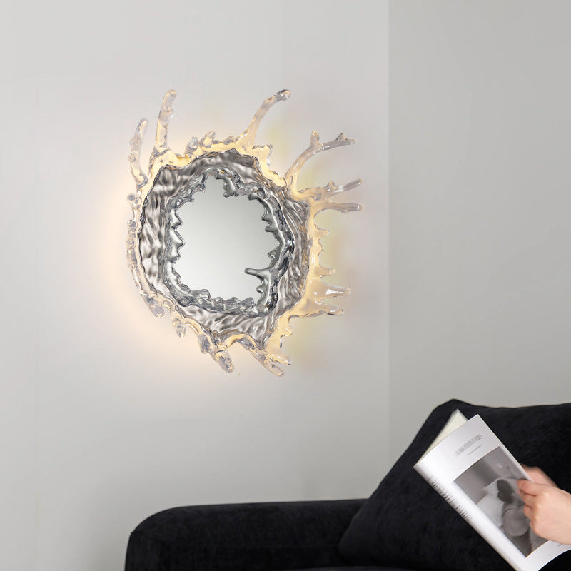 Stainless Steel Acrylic Water Wall Lamp