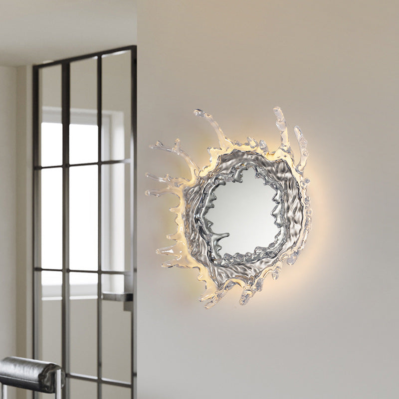 Stainless Steel Acrylic Water Wall Lamp