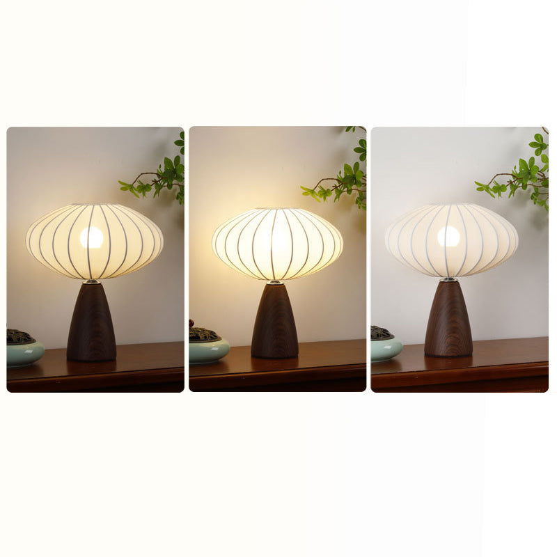Ceramic Stretch Fabric Bud Table Lamp