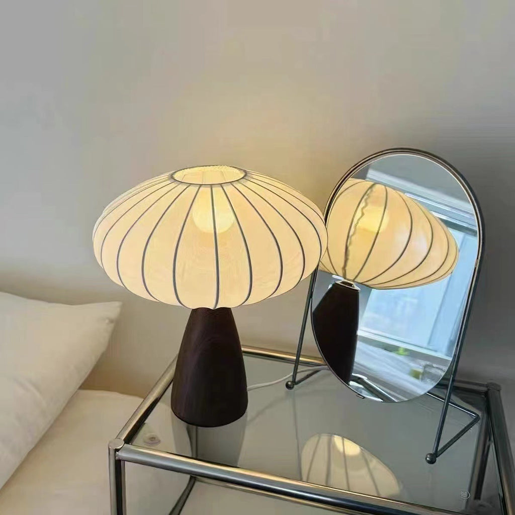 Ceramic Stretch Fabric Bud Table Lamp