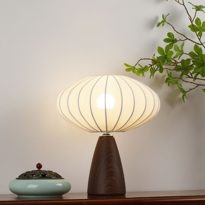 Ceramic Stretch Fabric Bud Table Lamp