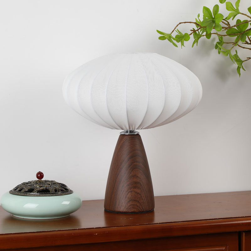 Ceramic Stretch Fabric Bud Table Lamp