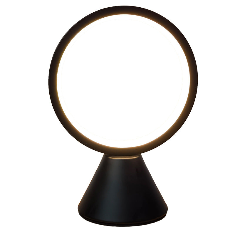 Round Aluminum PVC Bedroom Table Lamp