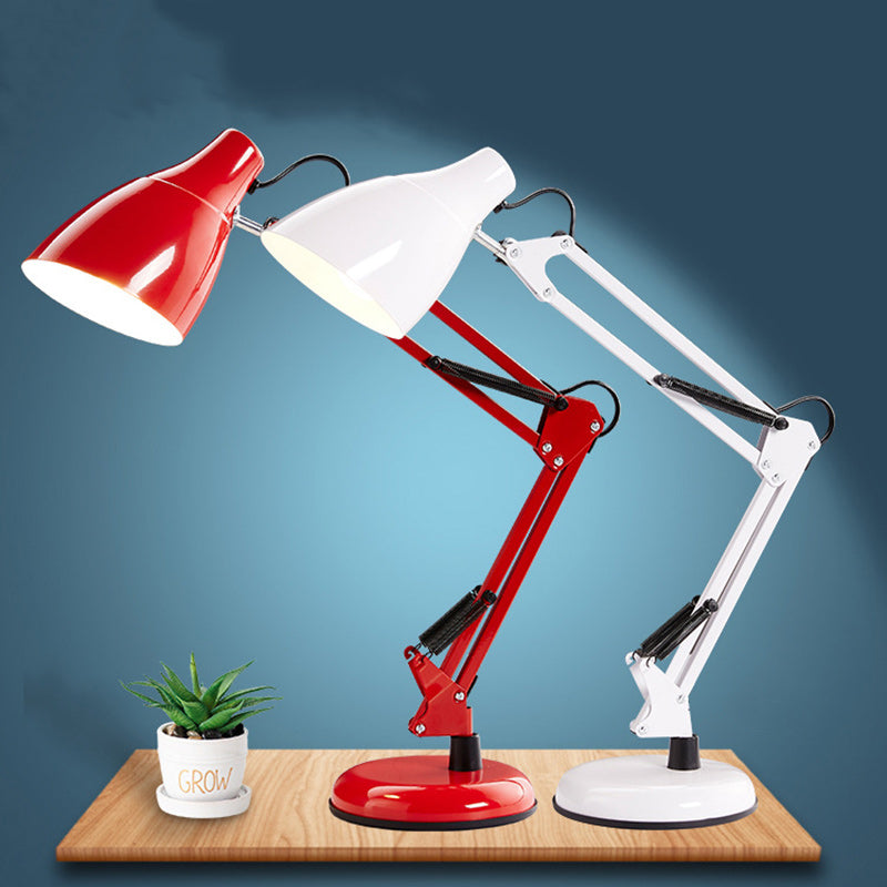 Foldable Bevel Round Iron Table Lamp
