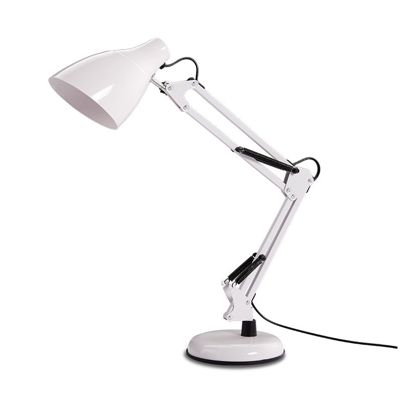 Foldable Bevel Round Iron Table Lamp