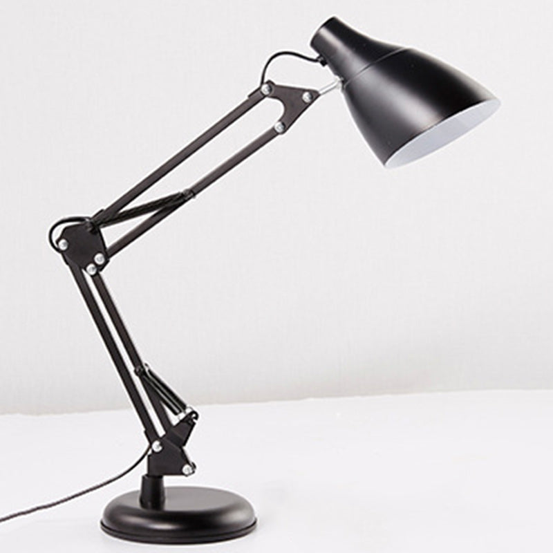 Foldable Bevel Round Iron Table Lamp