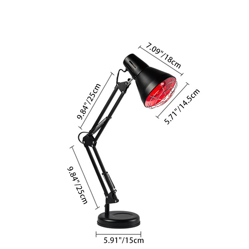 Infrared Long Arm Iron Table Lamp