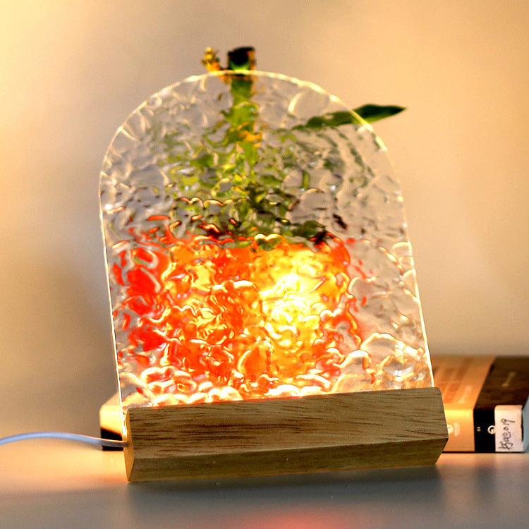 Water Ripple Wood Acrylic Table Lamp