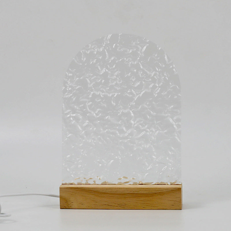 Water Ripple Wood Acrylic Table Lamp