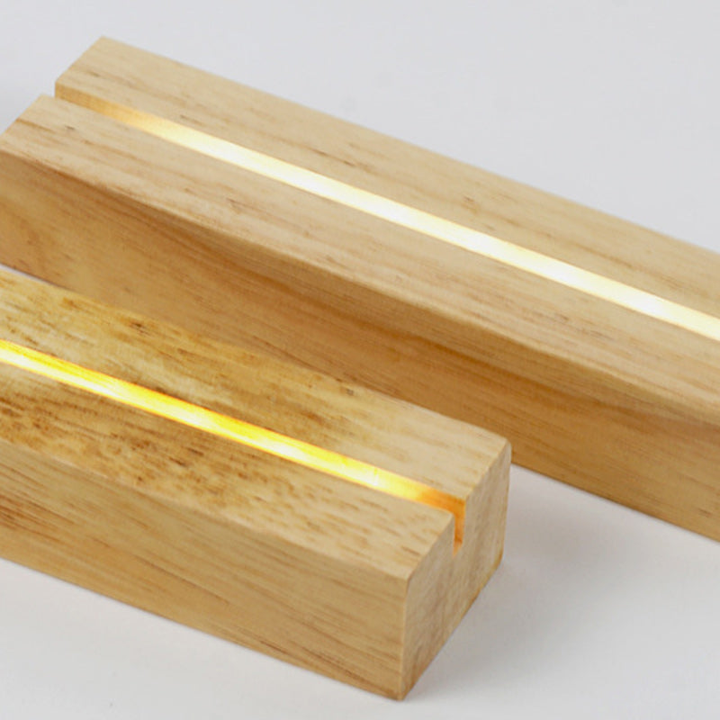 Water Ripple Wood Acrylic Table Lamp