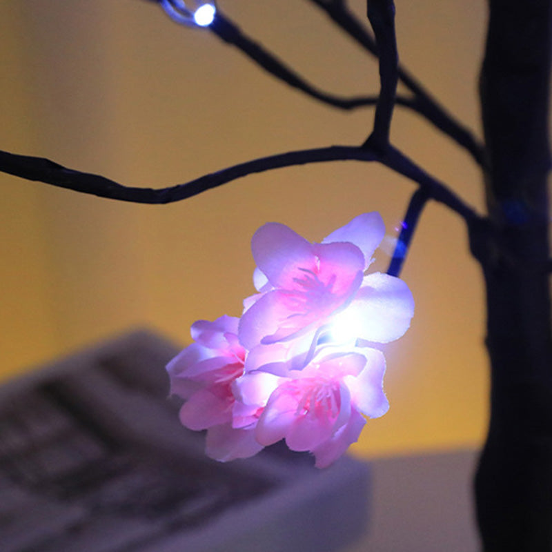 Simulation Flower Tree Shape Table Lamp