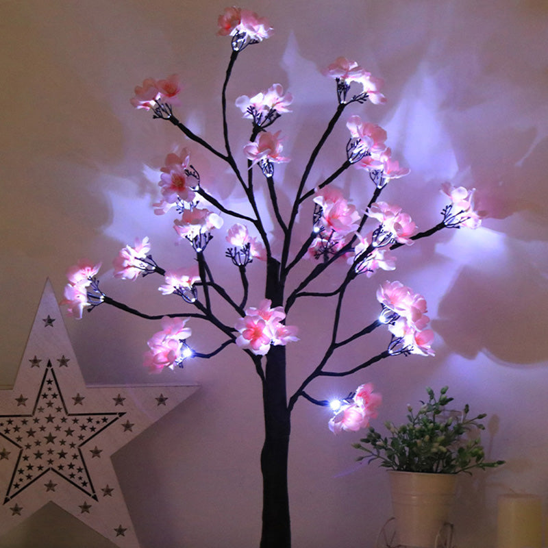 Simulation Flower Tree Shape Table Lamp