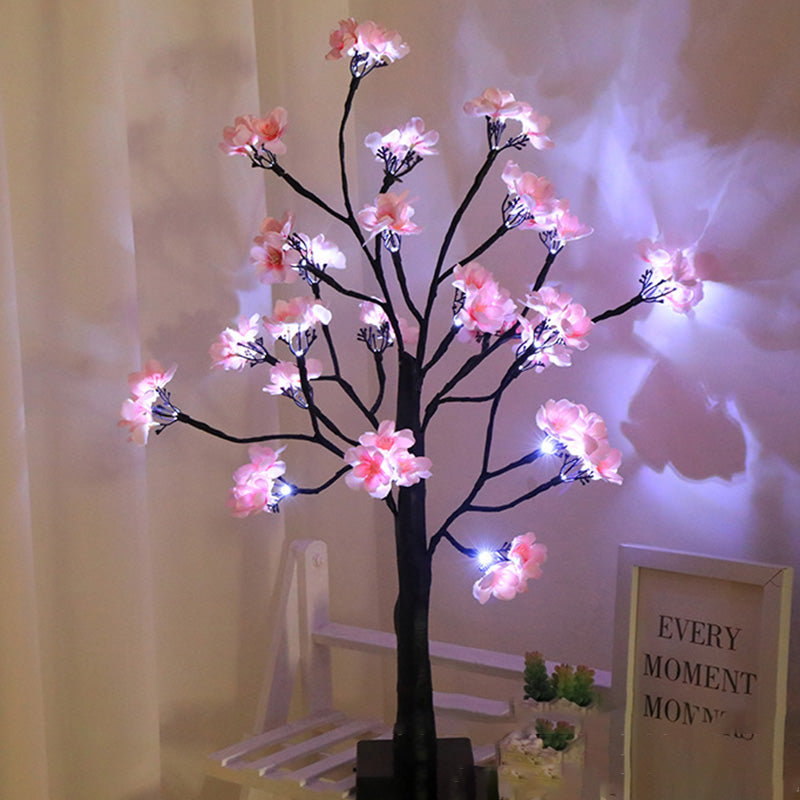 Simulation Flower Tree Shape Table Lamp