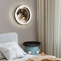 Round Space Astronaut Hardware Wall Lamp