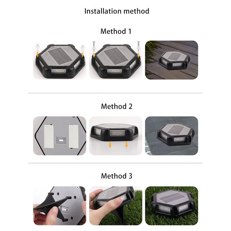 Square Aluminum PC Lawn Outdoor Light