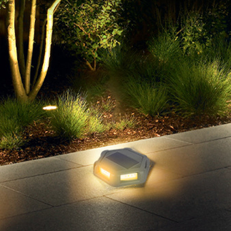 Square Aluminum PC Lawn Outdoor Light
