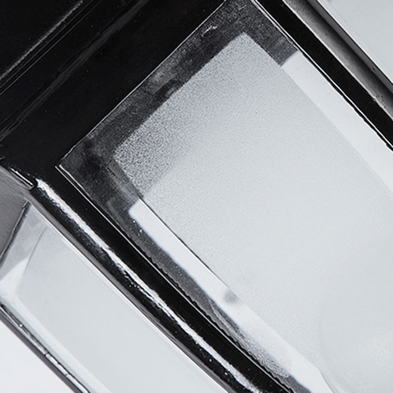 Hexagonal Cage Aluminum Frosted Outdoor Light