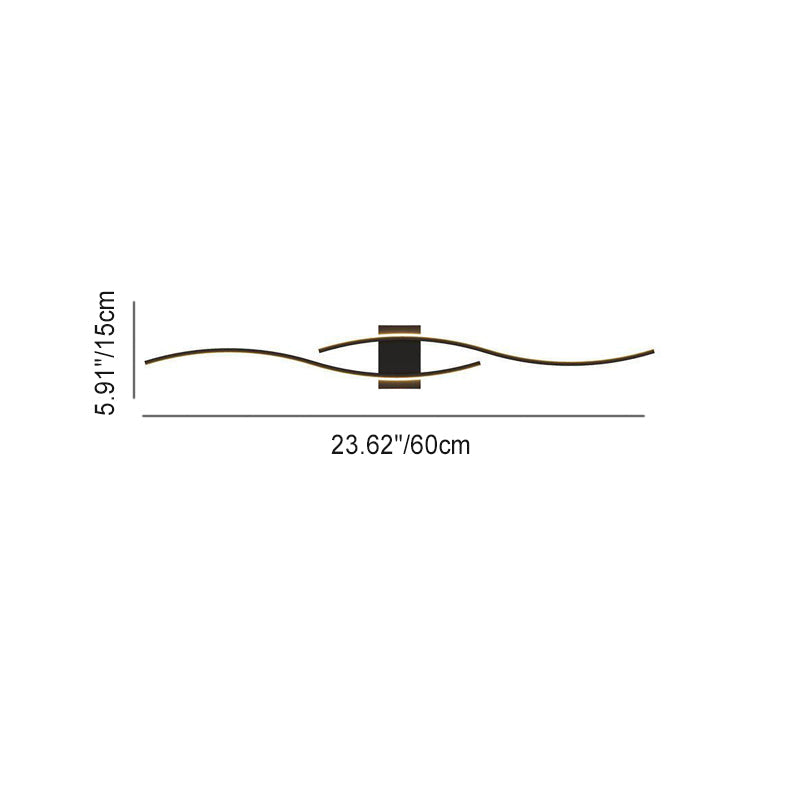 Geometric Long Strip Iron Wall Lamp