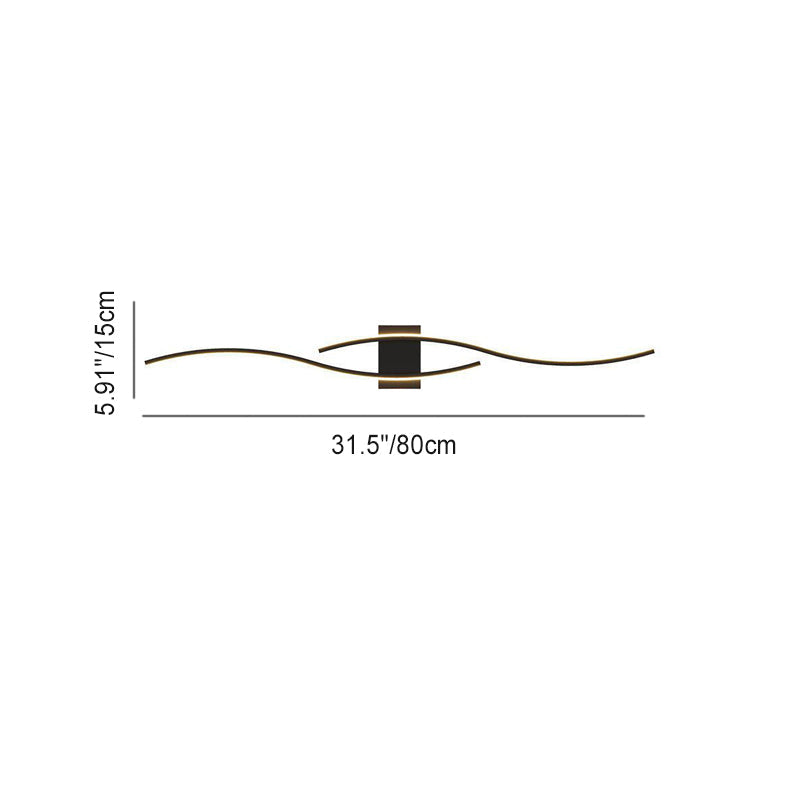 Geometric Long Strip Iron Wall Lamp