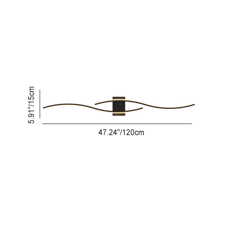 Geometric Long Strip Iron Wall Lamp