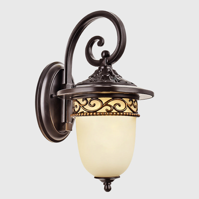 Clock Flower Branch Pattern Outdoor Light