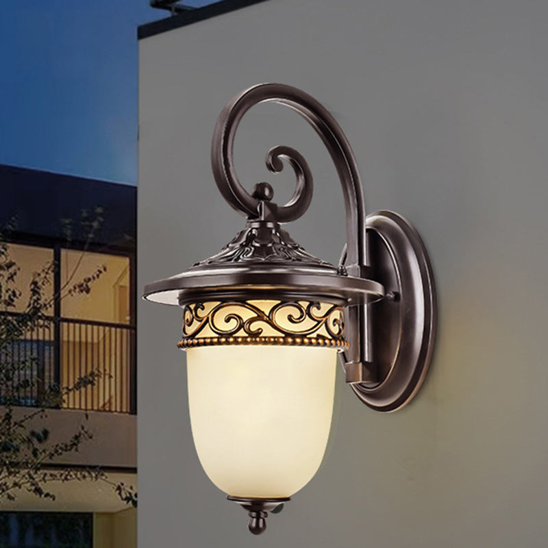 Clock Flower Branch Pattern Outdoor Light