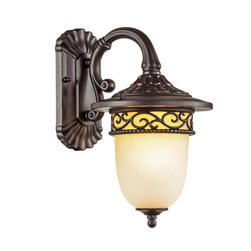 Clock Flower Branch Pattern Outdoor Light