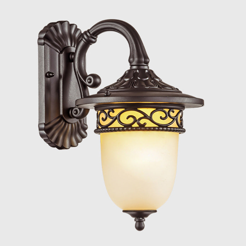 Clock Flower Branch Pattern Outdoor Light