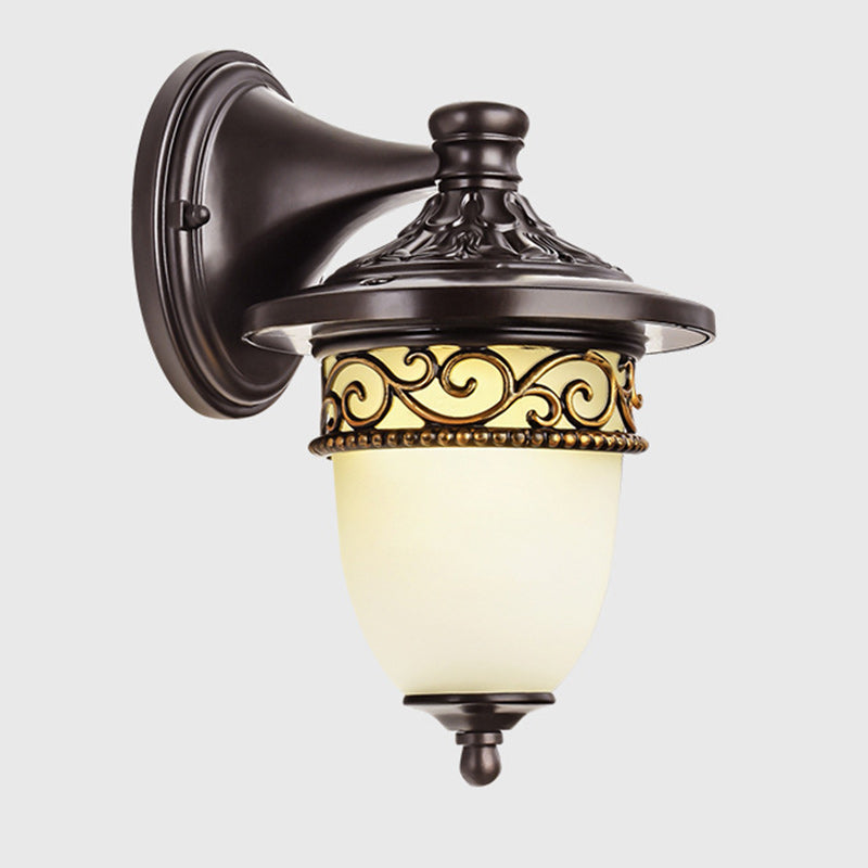Clock Flower Branch Pattern Outdoor Light