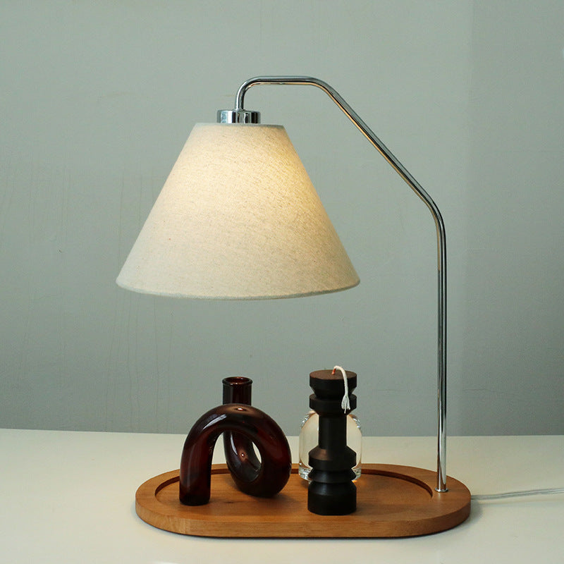 Umbrella Round Pleated Fabric Table Lamp