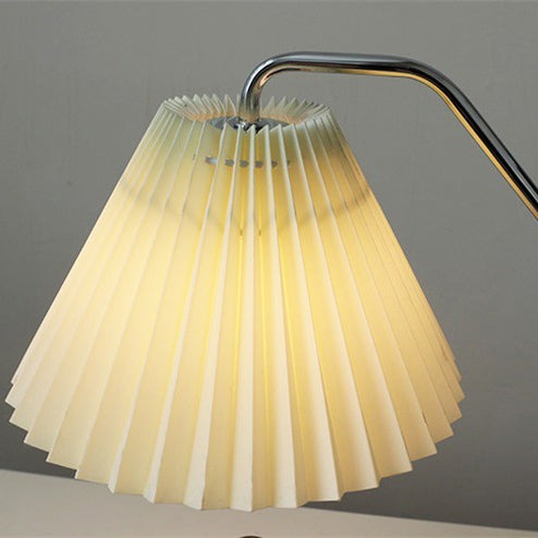 Umbrella Round Pleated Fabric Table Lamp