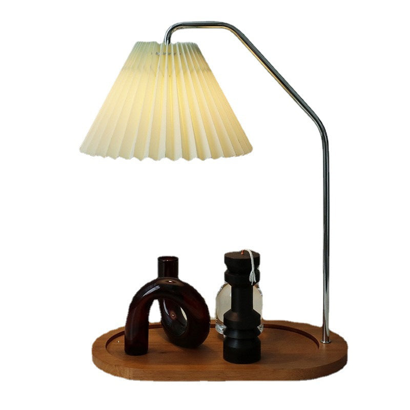 Umbrella Round Pleated Fabric Table Lamp