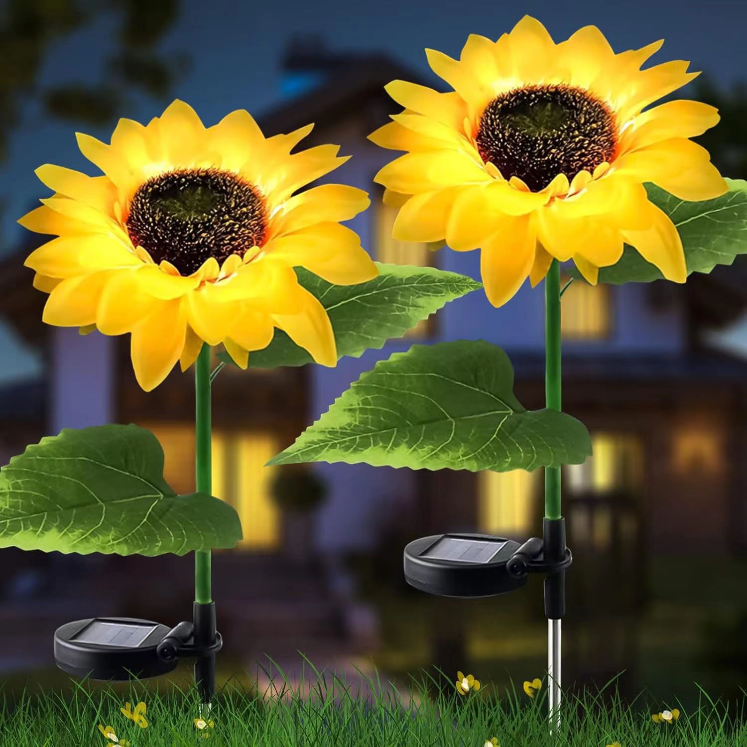 Artificial Flower Lawn Insert Outdoor Light