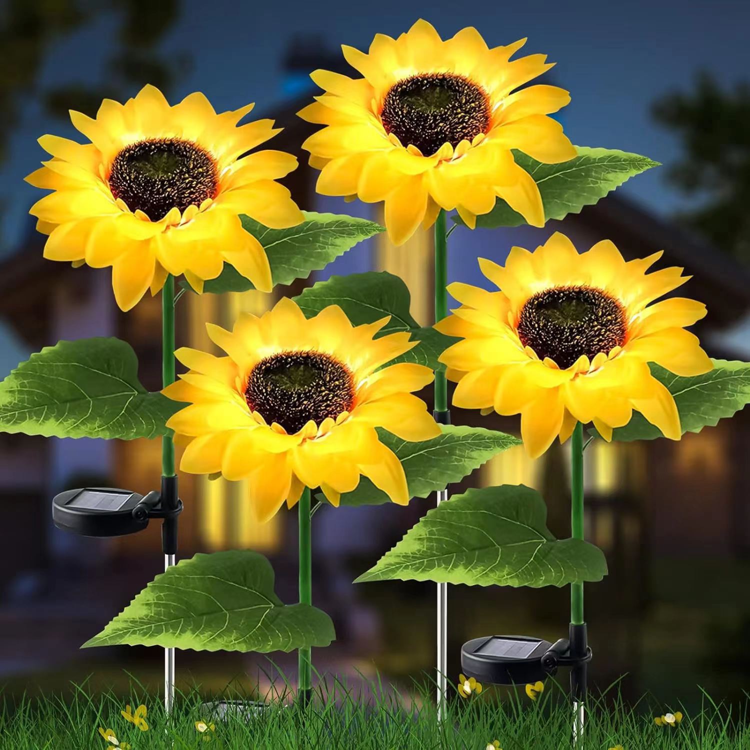 Artificial Flower Lawn Insert Outdoor Light