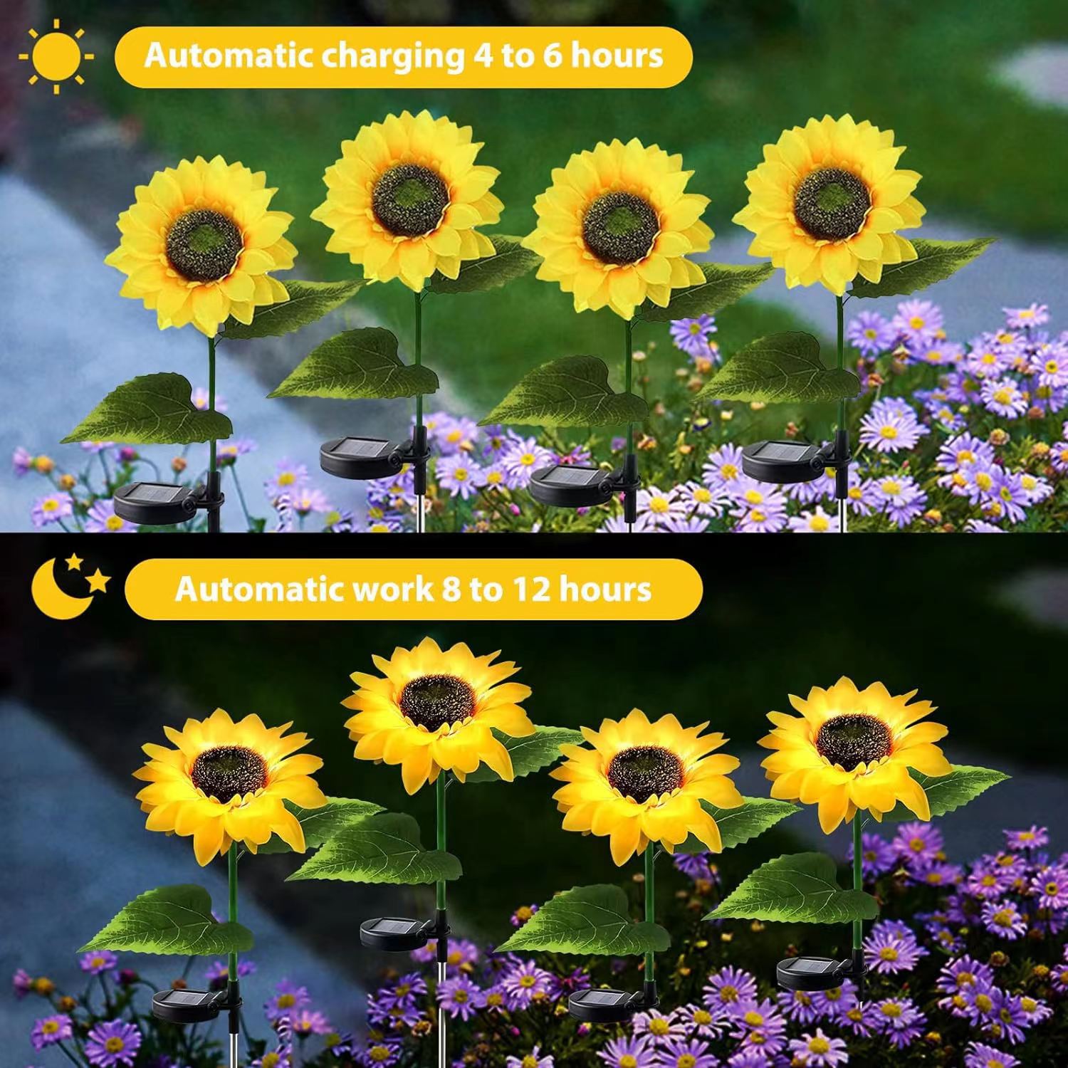 Artificial Flower Lawn Insert Outdoor Light