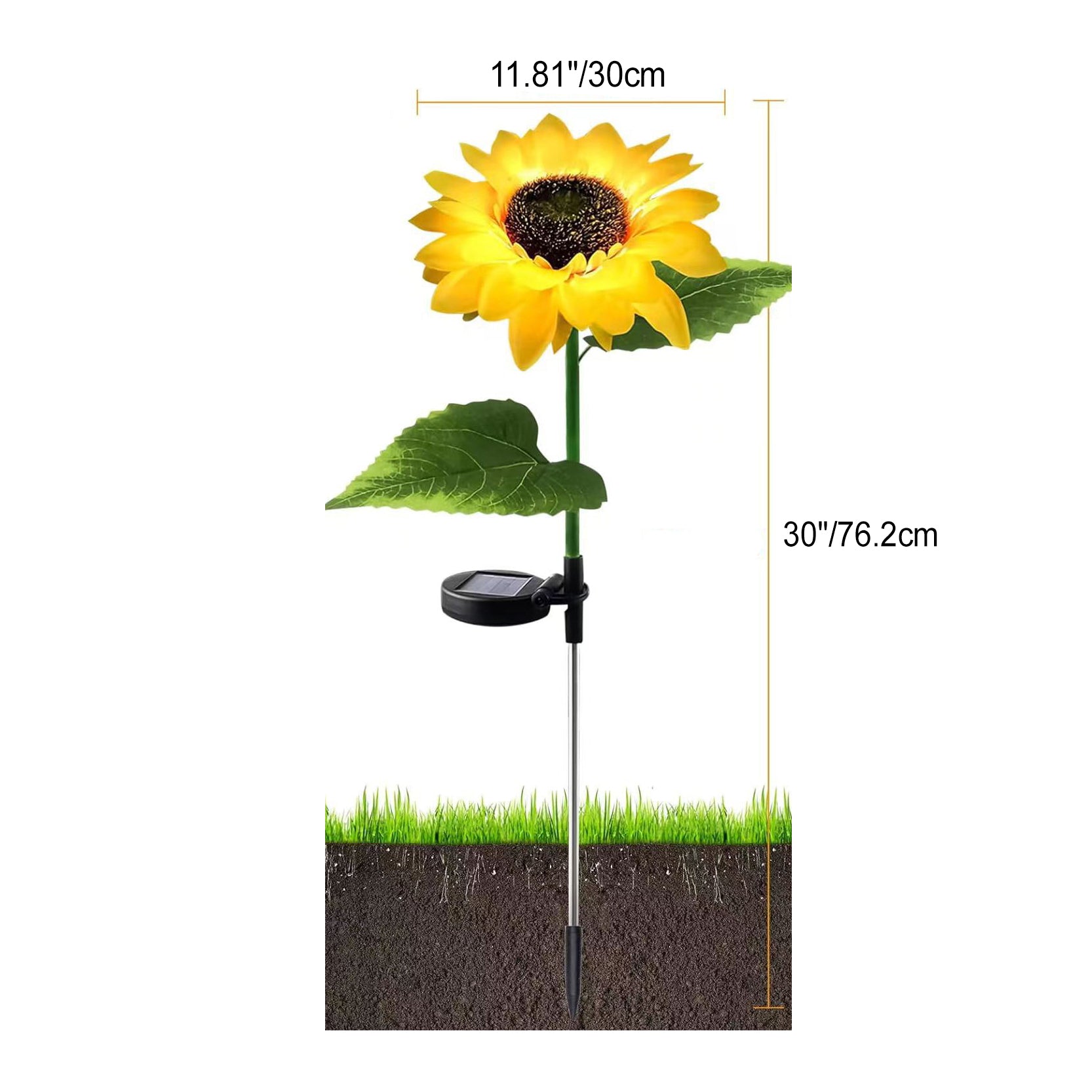 Artificial Flower Lawn Insert Outdoor Light