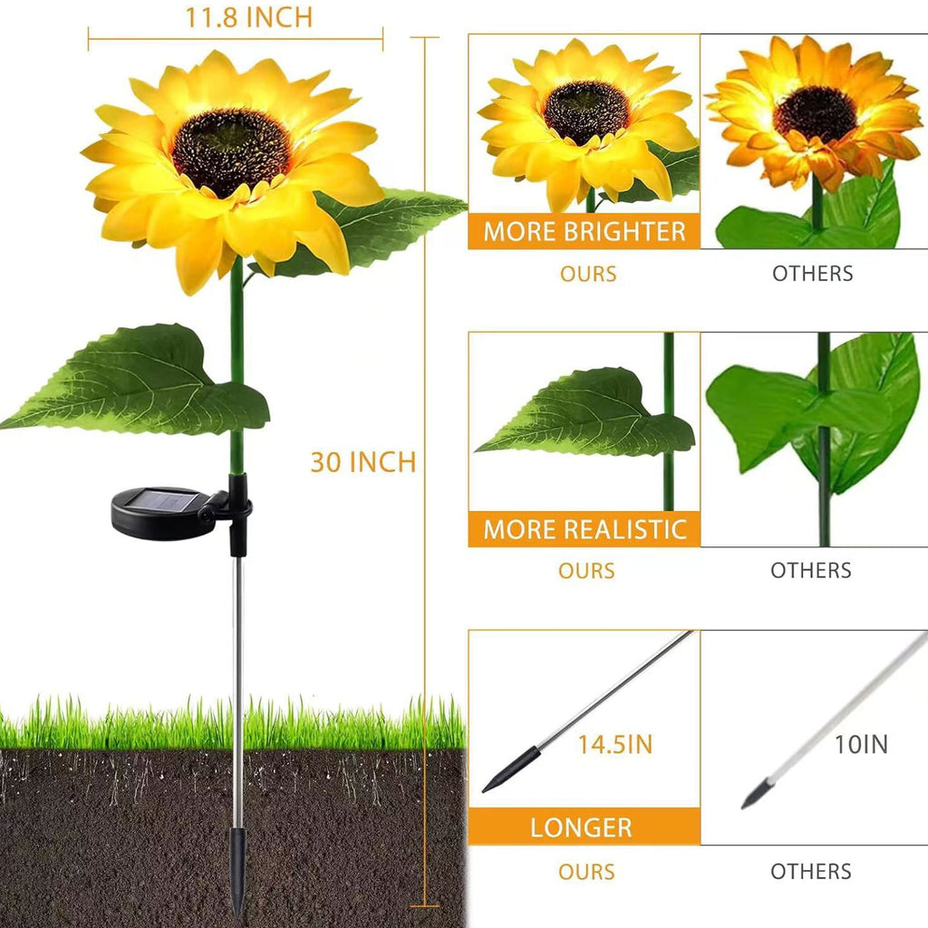 Artificial Flower Lawn Insert Outdoor Light