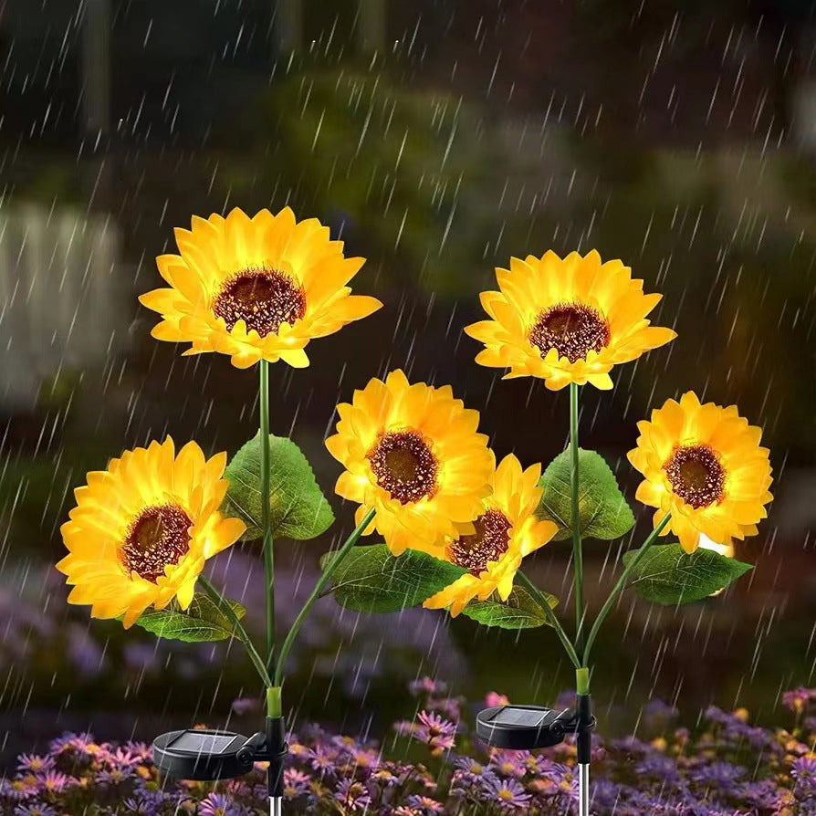 Artificial Flower Lawn Insert Outdoor Light
