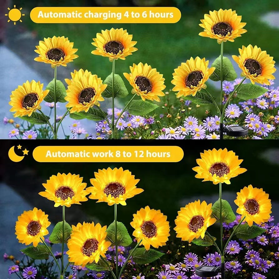Artificial Flower Lawn Insert Outdoor Light