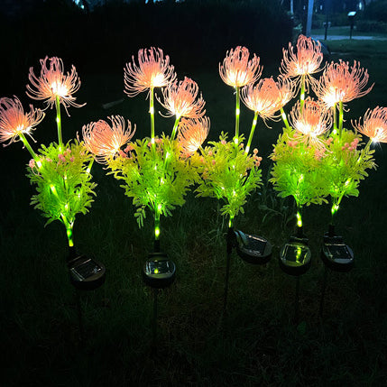 Artificial PVC Flower Lawn Outdoor Light