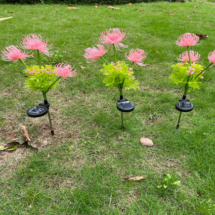 Artificial PVC Flower Lawn Outdoor Light