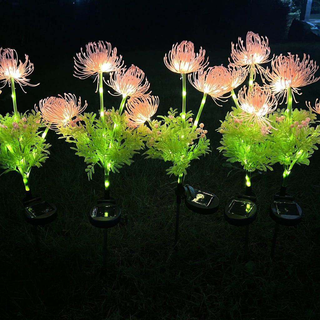 Artificial PVC Flower Lawn Outdoor Light