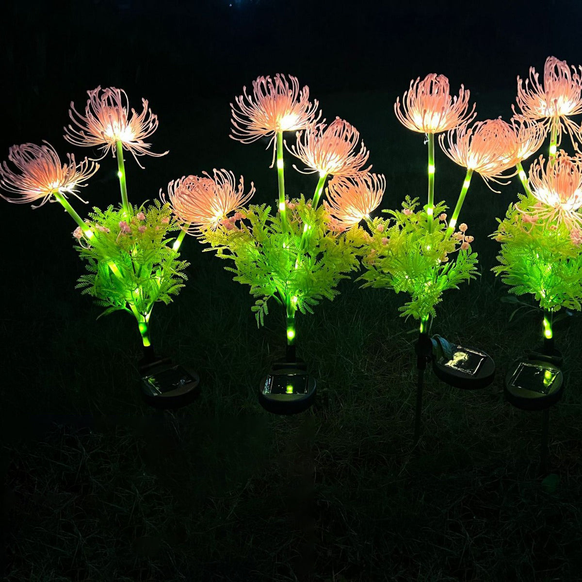 Artificial PVC Flower Lawn Outdoor Light