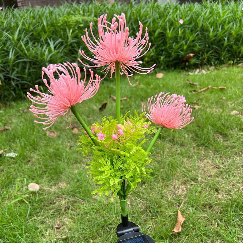 Artificial PVC Flower Lawn Outdoor Light