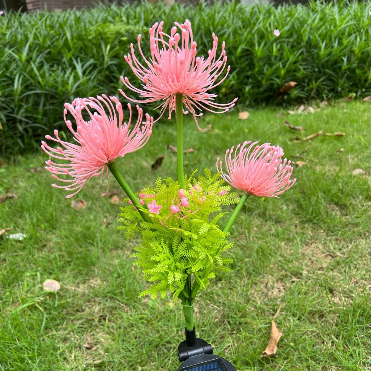 Artificial PVC Flower Lawn Outdoor Light