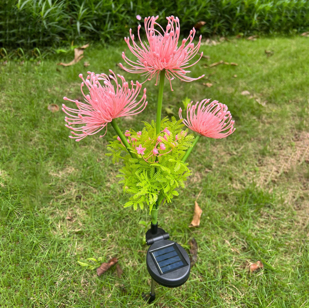 Artificial PVC Flower Lawn Outdoor Light