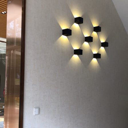 Cube Up Down Aluminum Wall Lamp